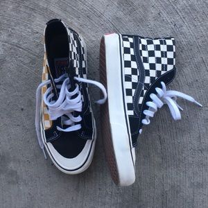 Vans checkered high shoes